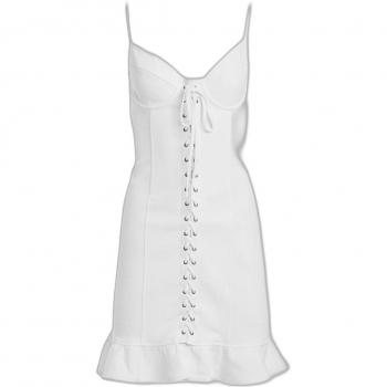 Guess Lilly Women's Elegant Short Dress, Ivory