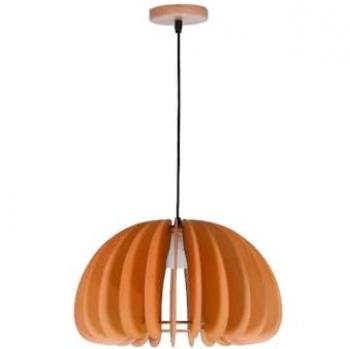Lámpara Colgante Jaipur Bel Air 40W Regulable en Altura Madera Ø35 cm