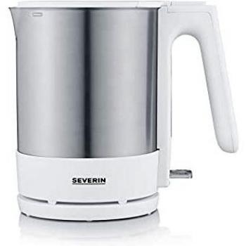 Severin WK 3419 - Hervidor de agua, 2200 W, 1.7 L, color acero inoxidable y blanco