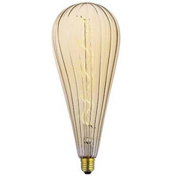 Lámpara LED Pera Ámbar 6W E27 - Iluminación Suave y Cálida, 490 lm, Dimmerizable