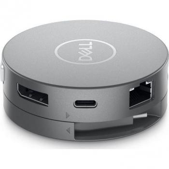 Adaptador Móvil Dell DA310 USB-C con Docking Station y Hub USB 3.1, Plata