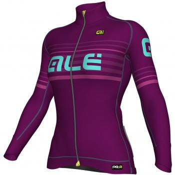 Ale PRR Curva Veloce Maillot Manga Larga, Mujer, Violeta, L
