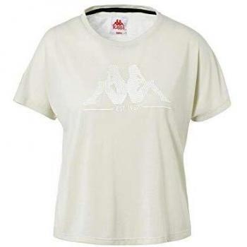 Kappa Yerri Auth tee Camiseta, Mujer, Grey Mastic/Black, M