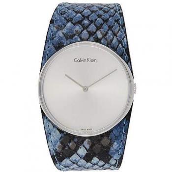 Calvin Klein Womens Analogue Quartz Watch with Leather Strap K5V231V6