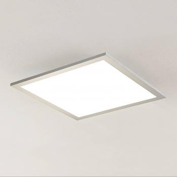 Panel LED Arcchio Lyndra, 40 cm, blanco/plata, aluminio, regulable, CCT