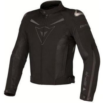 Dainese Super Speed Tex 1735143 Chaqueta Moto, Adultos unisex, 50 EU, Negro/Negro/Dark-Gull-Gray