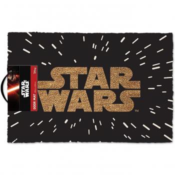 Star Wars Logo – Felpudo, tamaño: 60 x 40 cm, material fibra de coco
