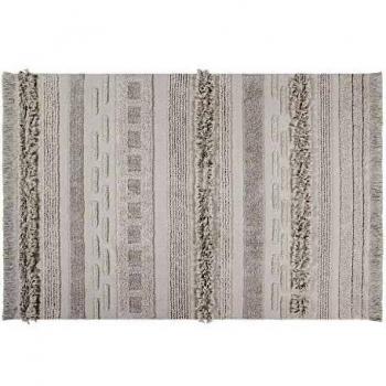 Alfombra lavable de algodón natural blanca 140x200 cm / 170x240 cm / 200x300 cm