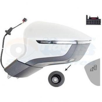 Espejo retrovisor VAN WEZEL 4907827, tipo de producto: espejo retrovisor, características: diseño específico para vehículos, incluye soporte de montaje, acabado en negro, vidrio convexo para mayor campo de visión, cumple con estándares