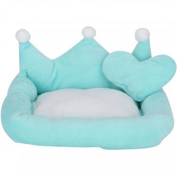 Cama Portátil para Mascotas Mini Sofá de Algodón Suave con Cojín para Perros y Gatos