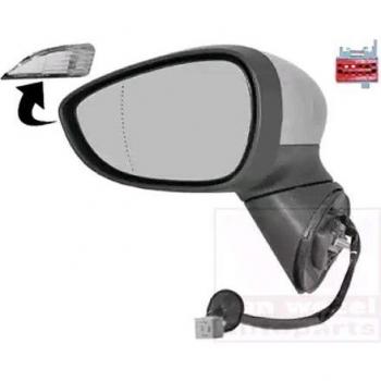 Espejo retrovisor exterior izquierdo VAN WEZEL 1801807 con ajuste eléctrico y calefactable para FORD B-Max