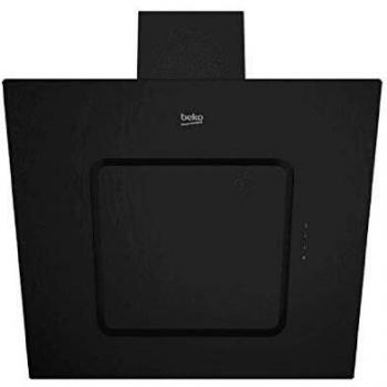 Campana extractora decorativa de pared Beko HCA62540B, tipo inclinada, ancho 60 cm, caudal máximo de aire 537 m³/h, nivel de ruido 71 dBA