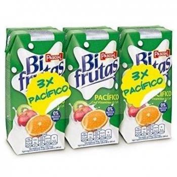 Bifrutas - Zumo de frutas pacífico y leche- 3 x 330 ml