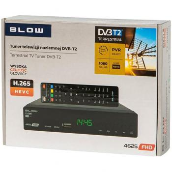 Decodificador DVB-T2 HEVC TV Tuner HD USB HDMI con receptor TDT FULL HD 1080P, mando a distancia, soporte H265 MPEG4, salidas Scart y HDMI