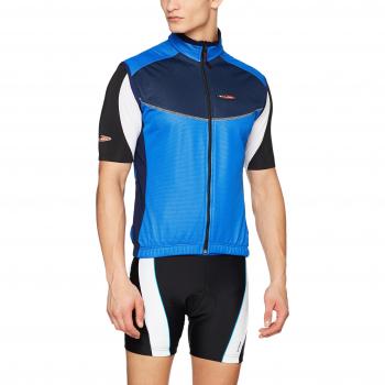 Massi Windtex Chaleco, Hombre, Azul/Negro, XL
