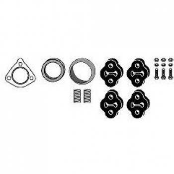 Kit de montaje HJS 82 44 7677, sistema de escape completo