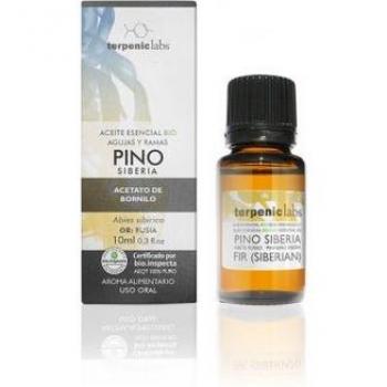 Aceite Esencial Pino Siberia 30ml Terpenic - 100% puro, natural, obtenido por destilación al vapor de las agujas y ramas del pino siberiano, ideal para aromaterapia, propiedades relaj