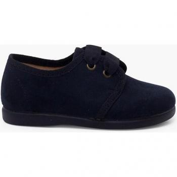 Zapato inglés de bebés en serratex con cordón de faya