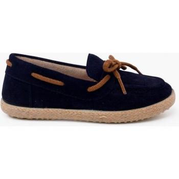 Mocasines de niños de serraje con suela de yute