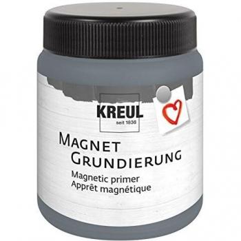 Kreul 76155 - Imprimación magnética Bote de 250 ml para aprox. 0,5 m² Imprimación acrílica para crear superficies adherentes para imanes Pintura en pasta cremosa a base de agua