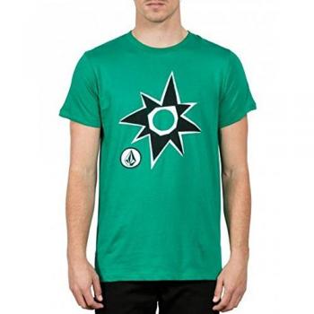 Volcom Star Ss Camiseta de Manga Corta, Hombre, Verde, S