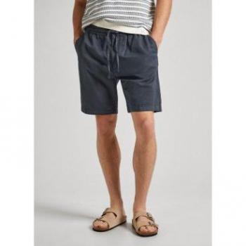 Pepe Jeans - Bermuda de hombre Relaxed en color gris oscuro con cintura elástica