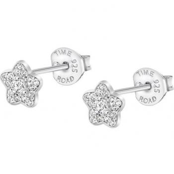 Pendientes Estrella Time Road WS03215 Plata