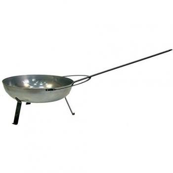 IMEX EL ZORRO Sartén de Hierro Reforzado con Patas, diámetro 50 x 14 cm