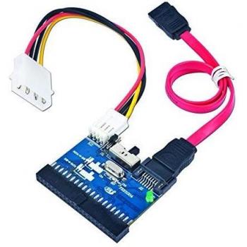 Gembird Bi-direcional SATA/IDE Converter - Adaptador bidireccional IDE/SATA, 150Mbps, Color Negro