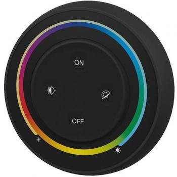 LEDBOX Mando RF RGB+CCT ROUND Magnetic táctil, negro