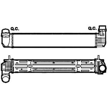 Intercooler NRF 30268 Radiador de aire de admisión