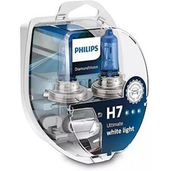 BOMBILLAS DE MEJORA DE FARO PHILIPS DIAMOND VISION H7 5000k