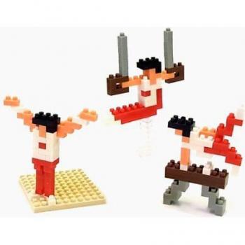 Nanoblock x Makoto Ozu Caballo de Gimnasia con Anillo de Suspensión (Pomo y Suelo)