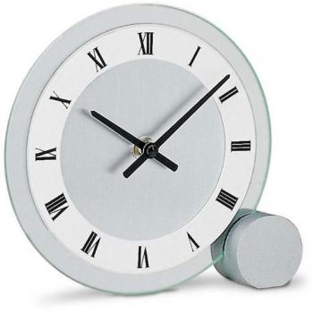 Reloj de Mesa AMS T166 Plata con Diseño Elegante
