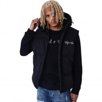 Project X Paris Hooded Sleeveless Down Jacket - Black, Size S