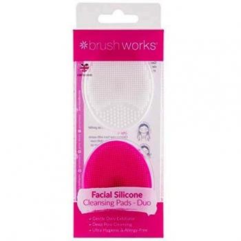 Brushworks Exfoliating Silicone Facial Cleansing Pads (2 Pack)