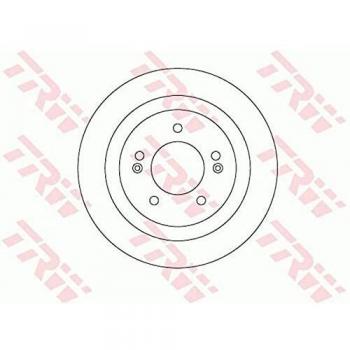 Disco de freno TRW DF6367, completo, 1 pieza