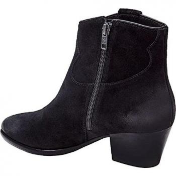 Black Suede Heeled Ankle Boots for Women - Ash Houston Collection