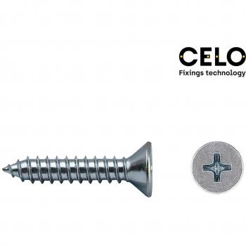 Tornillo Chapa Avellanado Philips DIN/REF 7982 4,8x16mm Zincado Celo