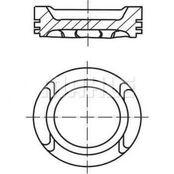Pistón MAHLE ORIGINAL 030 60 13 - Piston para motor, diseñado para alta durabilidad y rendimiento, fabricado con materiales de calidad OEM, compatible con diversas aplicaciones automotrices