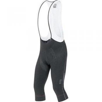 Gore Bike Wear Oxygen Partial Thermo 3/4+ - Culote con tirantes para hombre, color negro, talla S