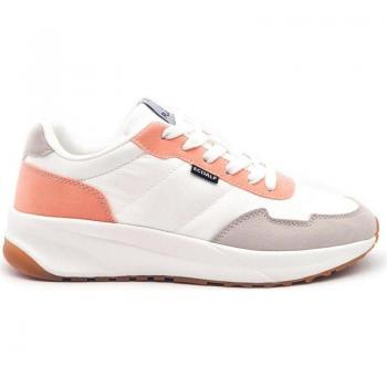 Zapatillas deportivas de mujer ECOALF SUACEALF SNEAKERS WOMAN MCWSHSNSUACW0464 BLANCO con cierre de cordones y etiqueta frontal