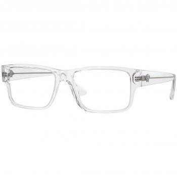 Versace VE3342F Asian Fit 148 Armazones para Hombre Cristal, Lentes Recetadas Transparentes