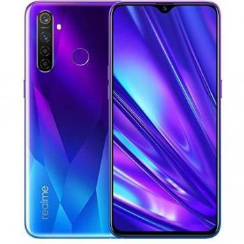 Realme 5 Pro Smartphone 4GB RAM + 128GB ROM, Pantalla de 6.3'' IPS, procesador Octa-Core, 16MP Frontal y 48MP AI Cuádruple Cámara, Dual Sim, Sparkling Blue
