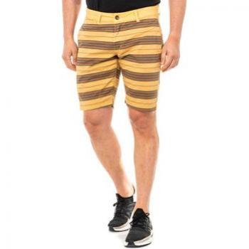 La Martina Bermuda con bajos con corte recto y trabillas cinturón LMBG01 para hombre, estampada