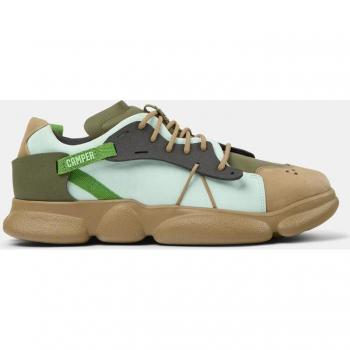 CAMPER Twins Sneakers for Men in Brown/Green/Blue, size 40, made of Smooth leather/Cotton fabric