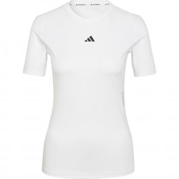 Camiseta adidas Tech-Fit Training Mujer - Blanco