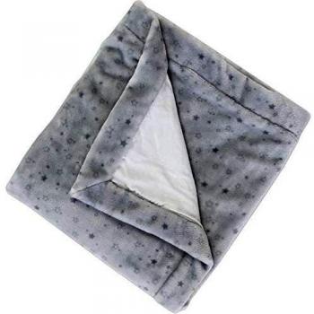 Cobertor Doble Cara Interior 75x100 cm Estrellas Grises DOMIVA