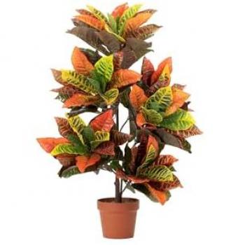 Planta Artificial Codiaeum Variegatum 60x60x100 cm