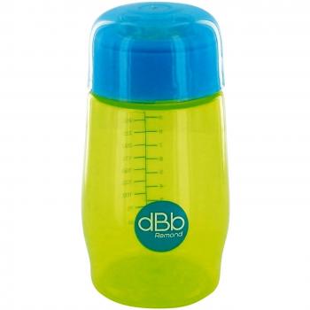 dBb-Remond Mín compacto 129.219 biberón de polipropileno de 300 ml con succión del pezón con flujo ajustable Cantidad / translúcido Botella verde / azul translúcido Tapa
